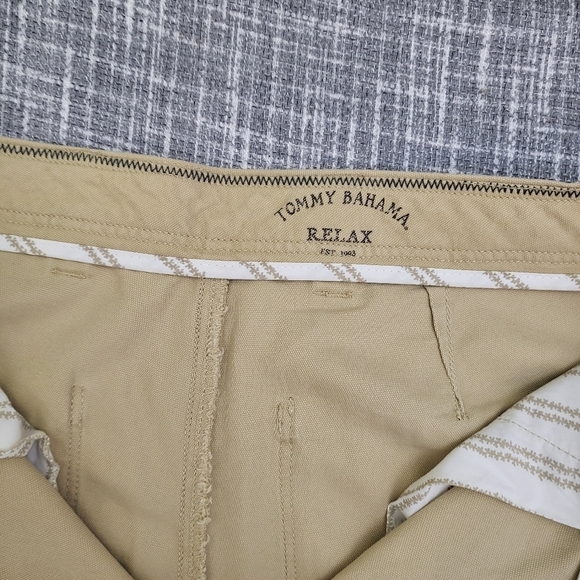 Tommy Bahama Relax Cargo Pants Cotton/Tencel Khaki Tan Men's 33X32 - Picture 12 of 14